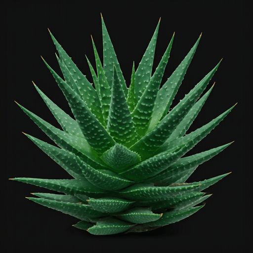 Fresh aloe vera leaves